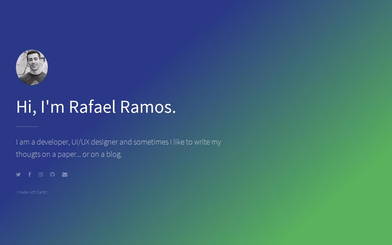 Carrd profile picture for @rafa